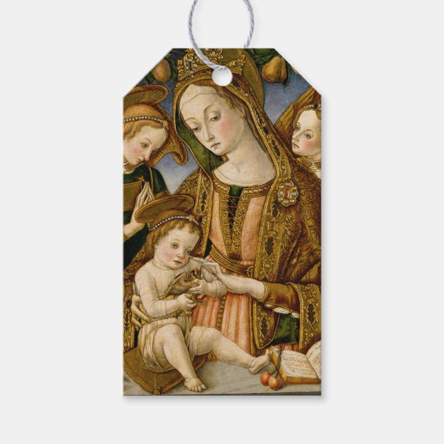 Madonna Jesus Christ Angels Piazza della Riforma Geschenkanhänger (Vorderseite)