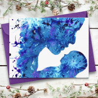 Madonna & Kind Aquarell religiöses Budget