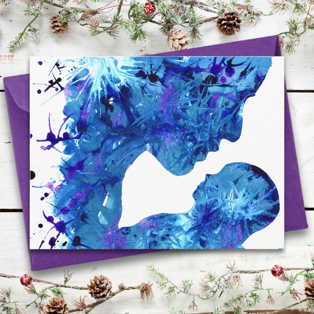 Madonna & Kind Aquarell religiöses Budget Postkarte (Von Creator hochgeladen)