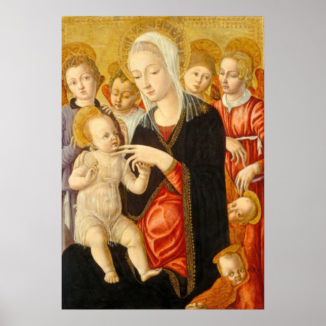 Madonna & Kind Matteo di Giovanni Frische Pasta ma Poster (Vorne)