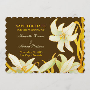Madonna Lilies: Save the Date Einladungen Hochzeit