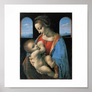Madonna Litta von Leonardo Da Vinci c. 1490-1491 Poster