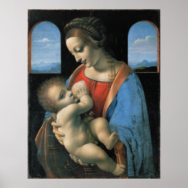 Madonna Litta von Leonardo da Vinci Poster (Vorne)