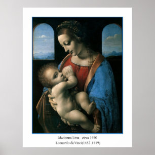 Madonna Litta von Leonardo Da Vinci Poster