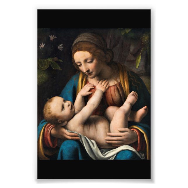 Madonna med Kristusbarnet Fotodruck (Vorne)