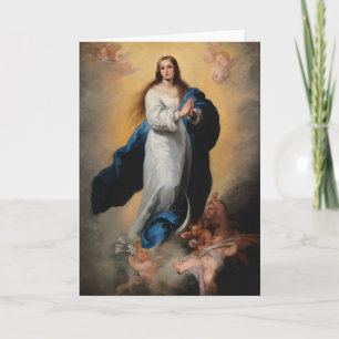 MADONNA MIT ANGELS RENAISSANCE MALKARTE KARTE