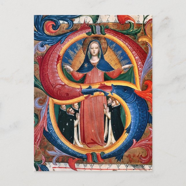 Madonna mit Barmherzigkeit von Kneeling Friars von Postkarte (Vorderseite)