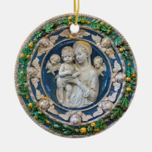 Madonna mit Cherubs und Garland von Della Robbia
