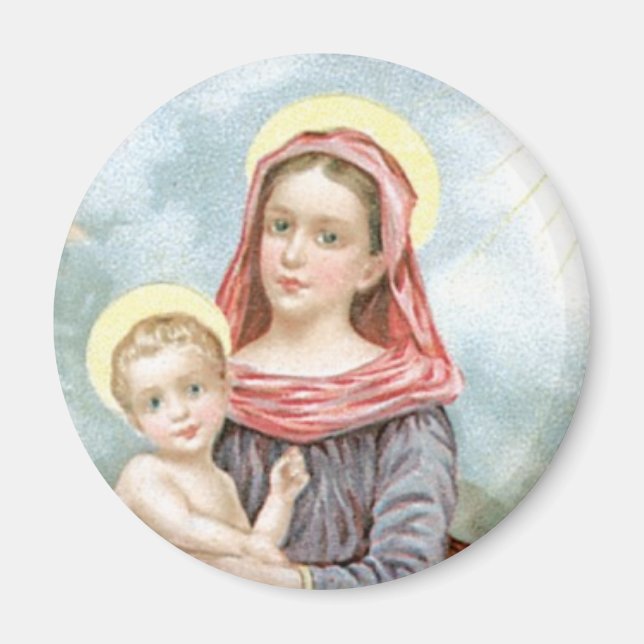 Madonna mit Christkind Magnet (Vorne)