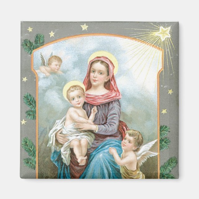 Madonna mit Christkind Magnet (Vorne)
