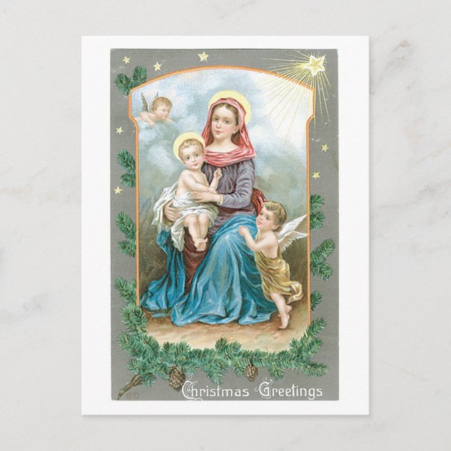 Madonna mit Christkind Postkarte (Vorderseite)