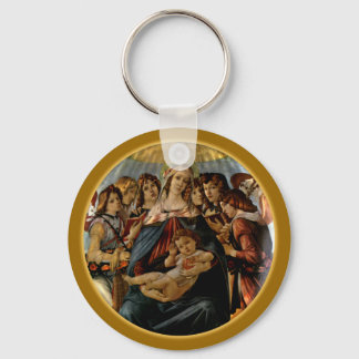 Madonna mit dem Granatapfel - Botticelli Schlüsselanhänger