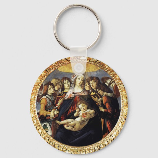 Madonna mit dem Granatapfel Schlüsselanhänger (Vorderseite)