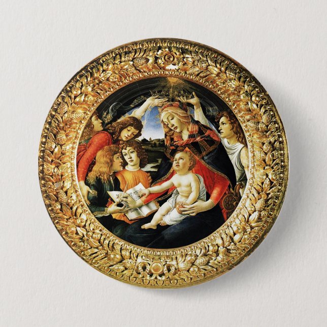 Madonna mit dem Magnificat Button (Vorderseite)