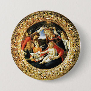Madonna mit dem Magnificat Button
