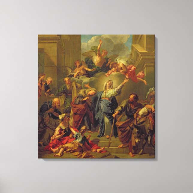 Madonna mit dem Magnificat Leinwanddruck (Vorderseite)