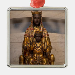 Madonna mit dem Montserrat Ornament Aus Metall