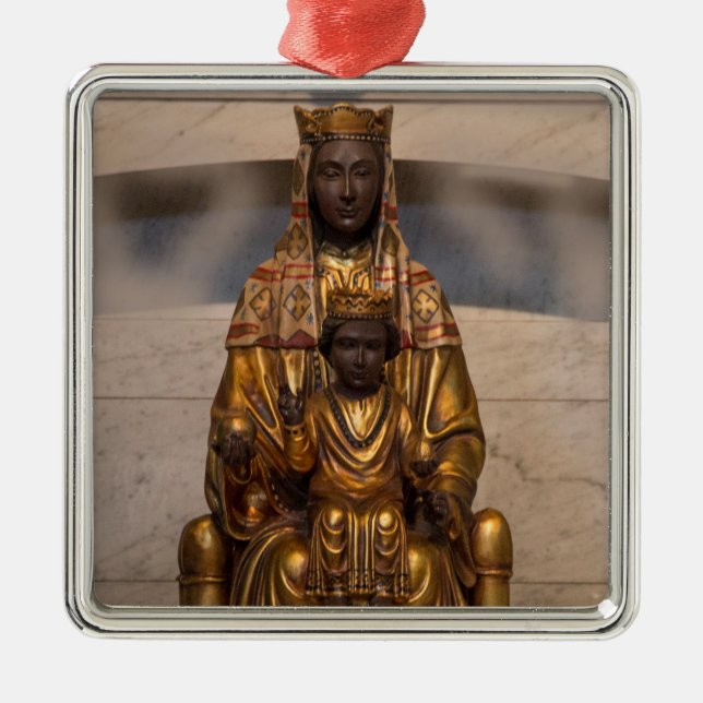 Madonna mit dem Montserrat Ornament Aus Metall (Vorne)