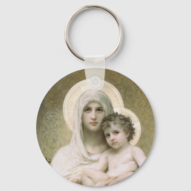 Madonna mit den Rose Schlüsselanhänger (Vorderseite)