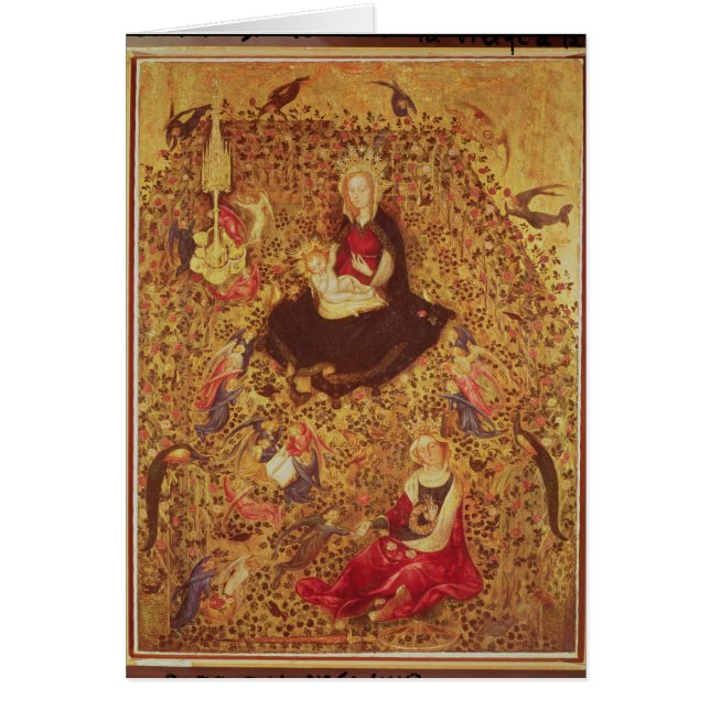 Madonna mit einer Rose Bush (Vorne)
