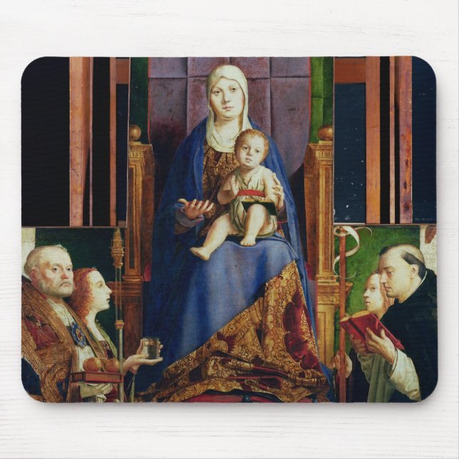 Madonna mit Heiligem Nicholas von Bari Mousepad (Vorne)