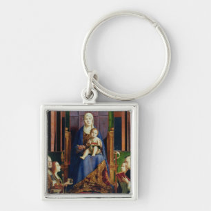 Madonna mit Heiligem Nicholas von Bari Schlüsselanhänger