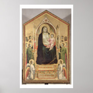 Madonna mit Kind auf dem Thron, c.1300-03 (VOR der Poster