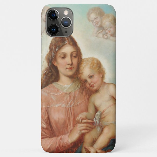 Madonna mit Kind Case-Mate iPhone Hülle (Rückseite)