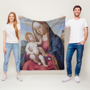 Madonna mit Kind Fleecedecke