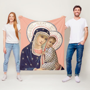 Madonna mit Kind Fleecedecke