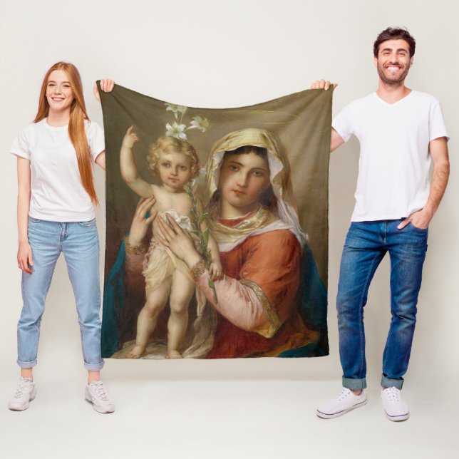 Madonna mit Kind Fleecedecke (Beispiel)