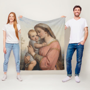 Madonna mit Kind Fleecedecke