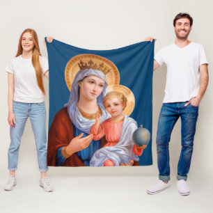 Madonna mit Kind Fleecedecke