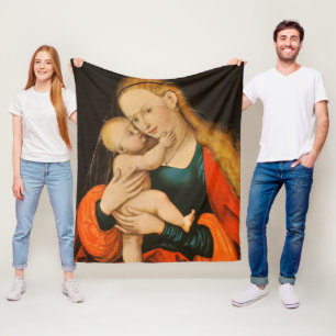 Madonna mit Kind Fleecedecke