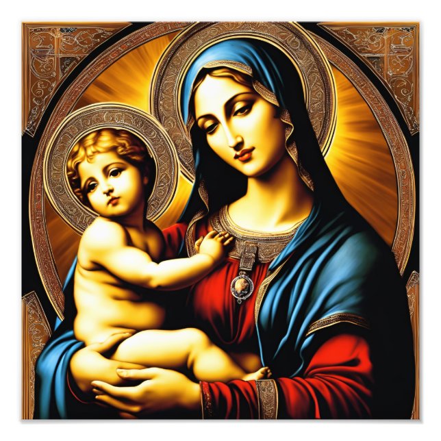Madonna mit Kind Fotodruck (Vorne)