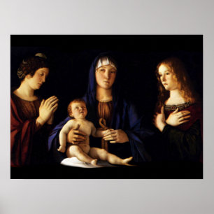 Madonna mit Kind Jesus - Catherine - Magdalene Poster