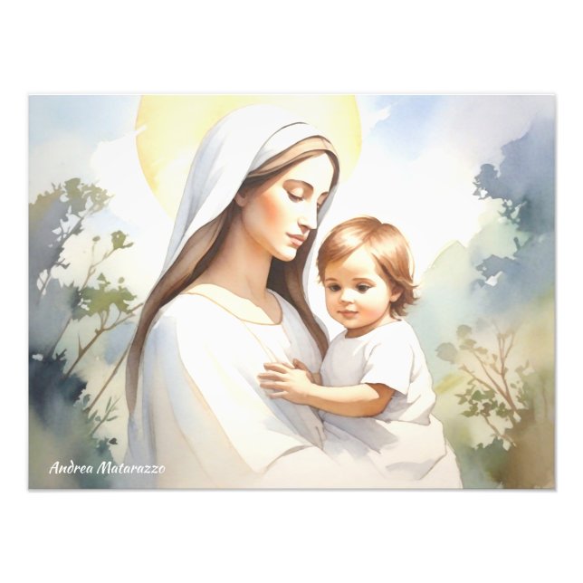 Madonna mit Kind Jesus Fotodruck (Vorne)