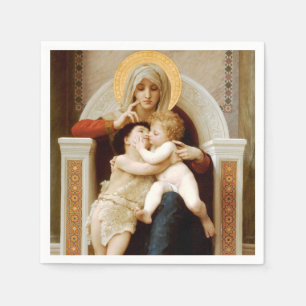 Madonna mit Kind & John the Baptist, Decoupage Serviette