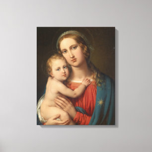Madonna mit Kind Leinwanddruck