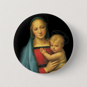 Madonna mit Kind, Madonna del Granduca von Raphael Button