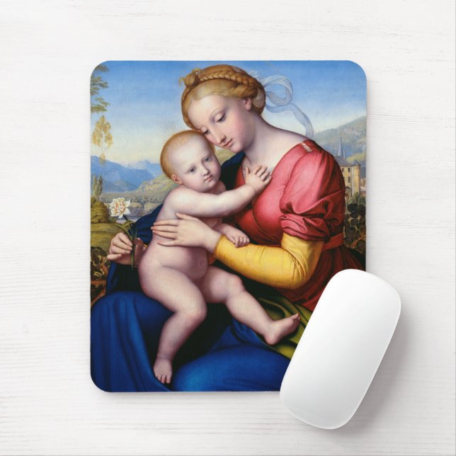 Madonna mit Kind Mousepad (Mit Mouse)