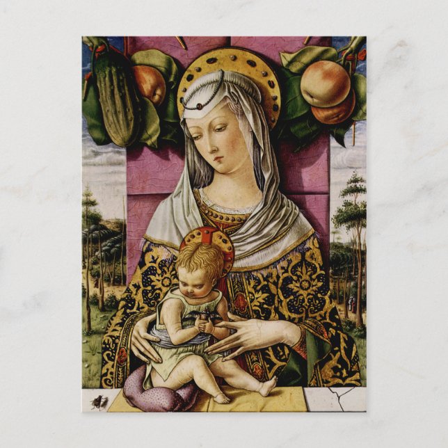 Madonna mit Kind Postkarte (Vorderseite)