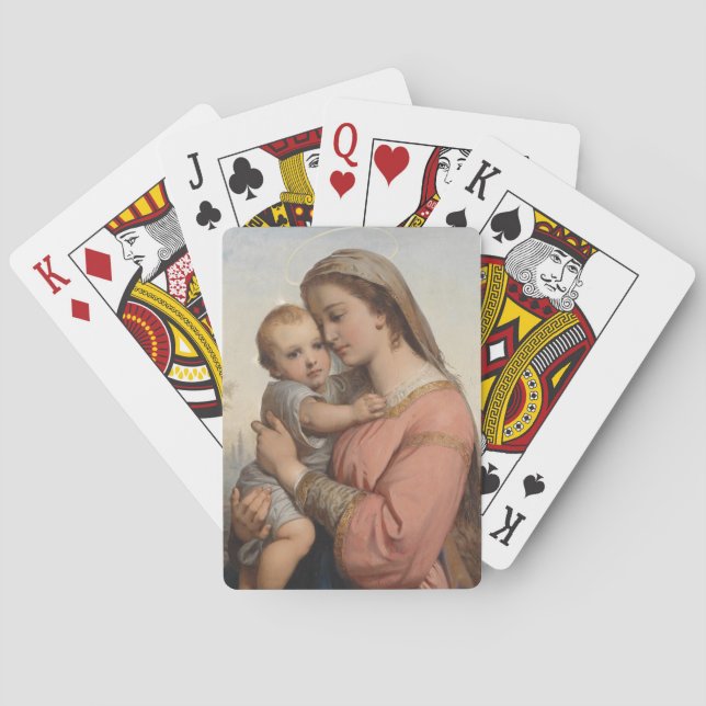 Madonna mit Kind Spielkarten (Rückseite)