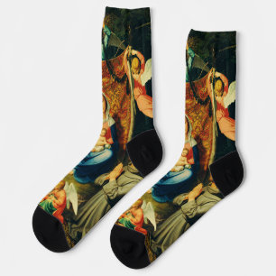 Madonna mit Kind, St. Adelheid und St. Franziskus Socken