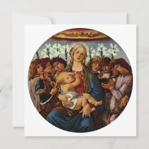 Madonna mit Kind und acht Engeln von Botticelli