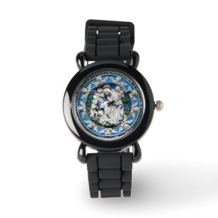 MADONNA MIT KIND UND ANGELN ARMBANDUHR