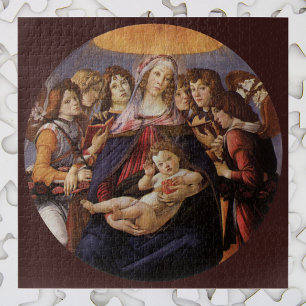 Madonna mit Kind und Engeln von Sandro Botticelli