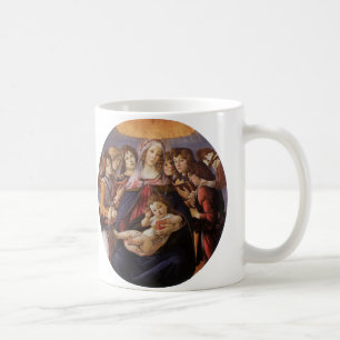 Madonna mit Kind und Engeln von Sandro Botticelli Kaffeetasse