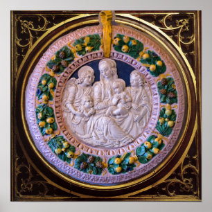 MADONNA MIT KIND UND SITZEN POSTER