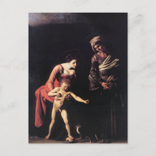 'Madonna mit Kind und St. Anna' Postkarte